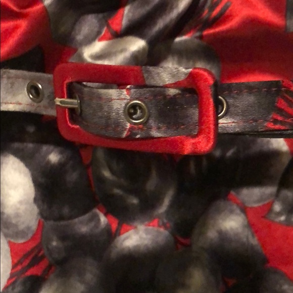 NWT  YOANA BARASCHI size 4 red and gray dress - Picture 6 of 7